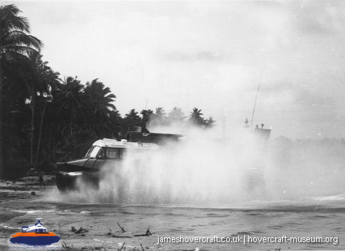 SRN5 in the Tropics -  (credit: The <a href='http://www.hovercraft-museum.org/' target='_blank'>Hovercraft Museum Trust</a>).